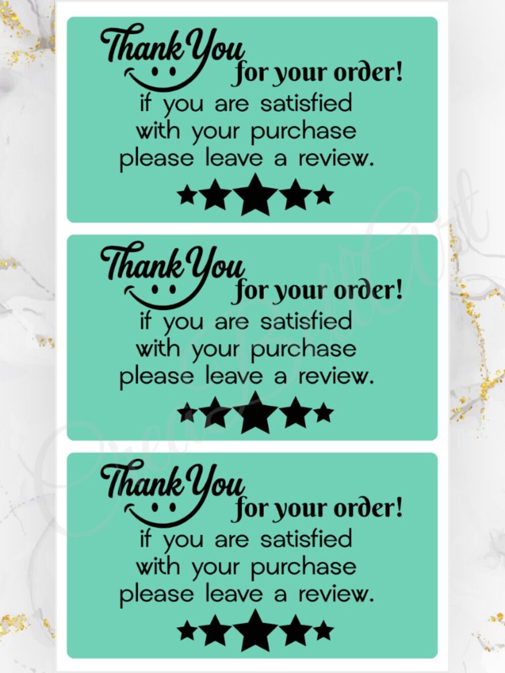 100 Thank you Stickers for Packaging Review Stickers | Small Business Labels